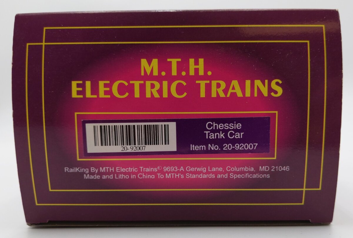 MTH 20-92007 O Gauge Chessie Tank Car #8209 LN/Box