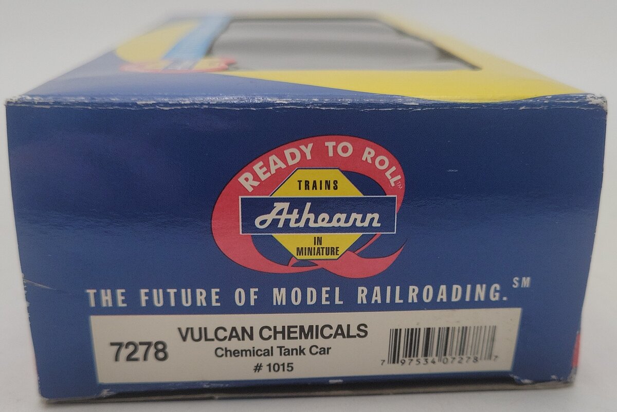 Athearn 7278 HO Scale Vulcan Chemicals Chemical Tank Car #1015 EX/Box