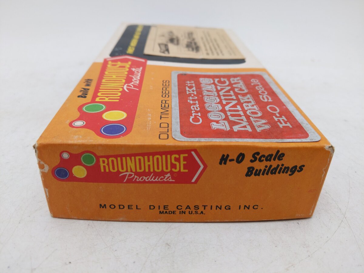 Roundhouse 1507 HO Scale Maintenance Of Way Fire Fighting Train 3-in-1 Kit EX/Box