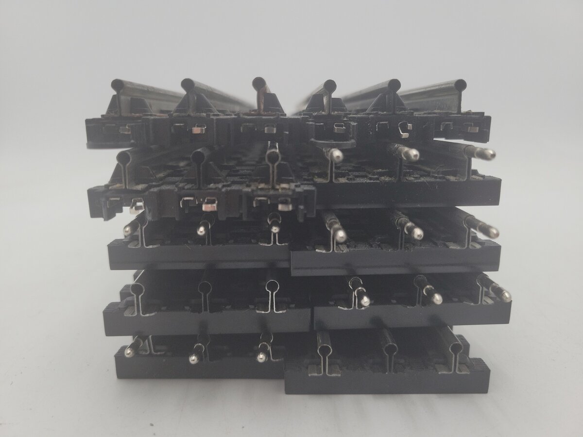 K-Line K-0636 O Shadow Rail 10" Straight Track Section (10) VG