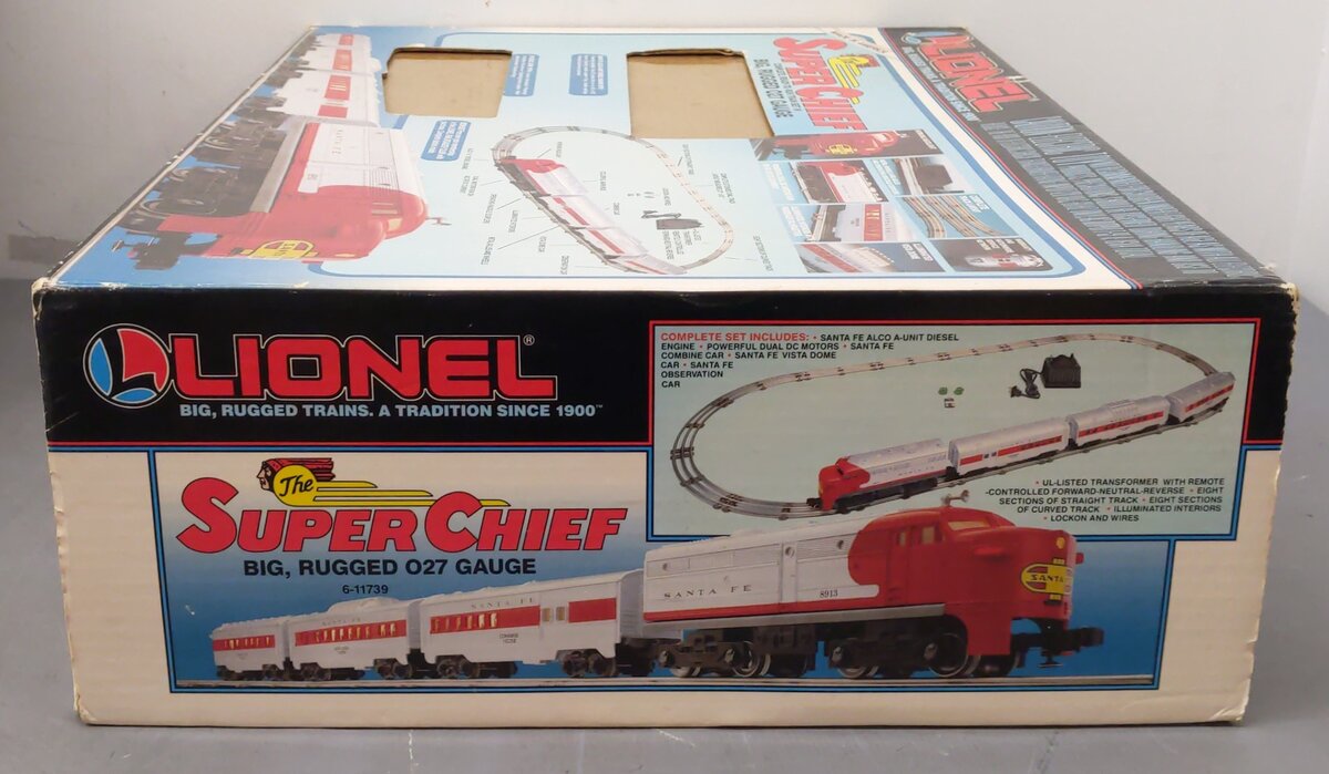 Lionel 6-11739 O Gauge Santa Fe Super Chief Diesel Passenger Train Set VG/Box