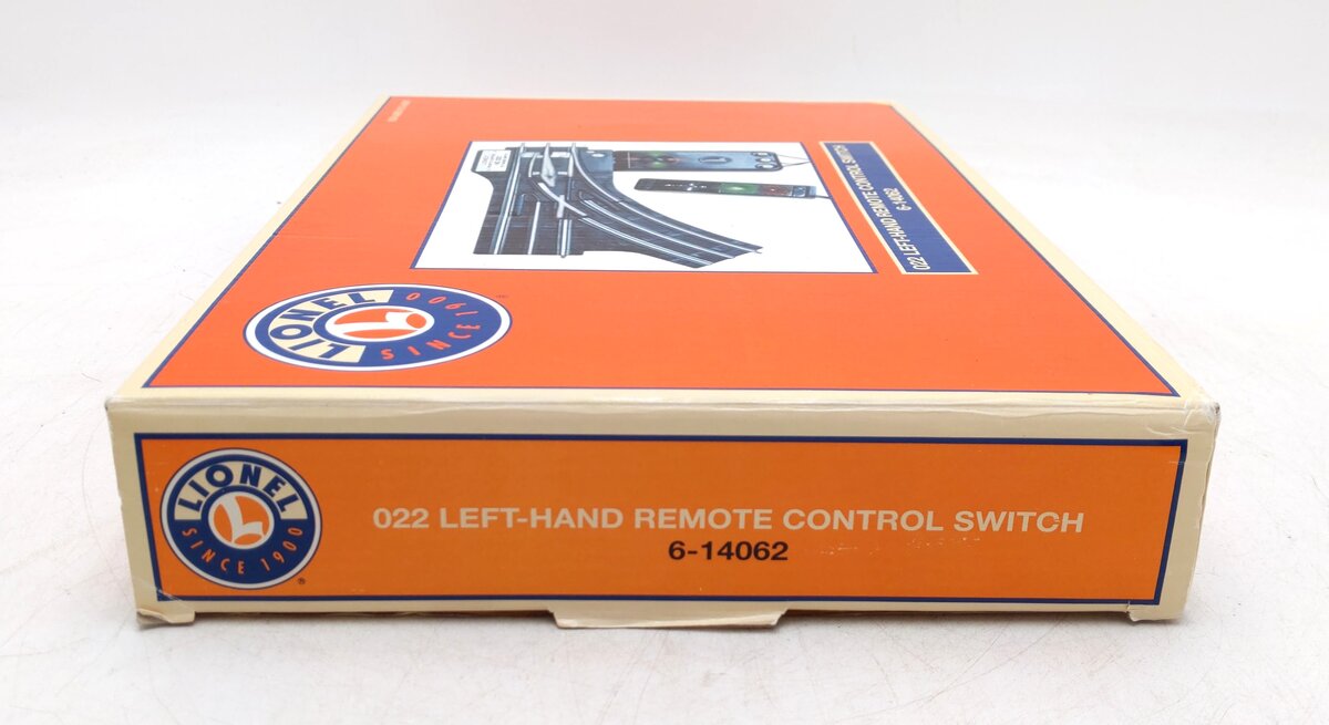 Lionel 6-14062 O Gauge Remote-Control 022 Left Hand Switch Turnout EX/Box