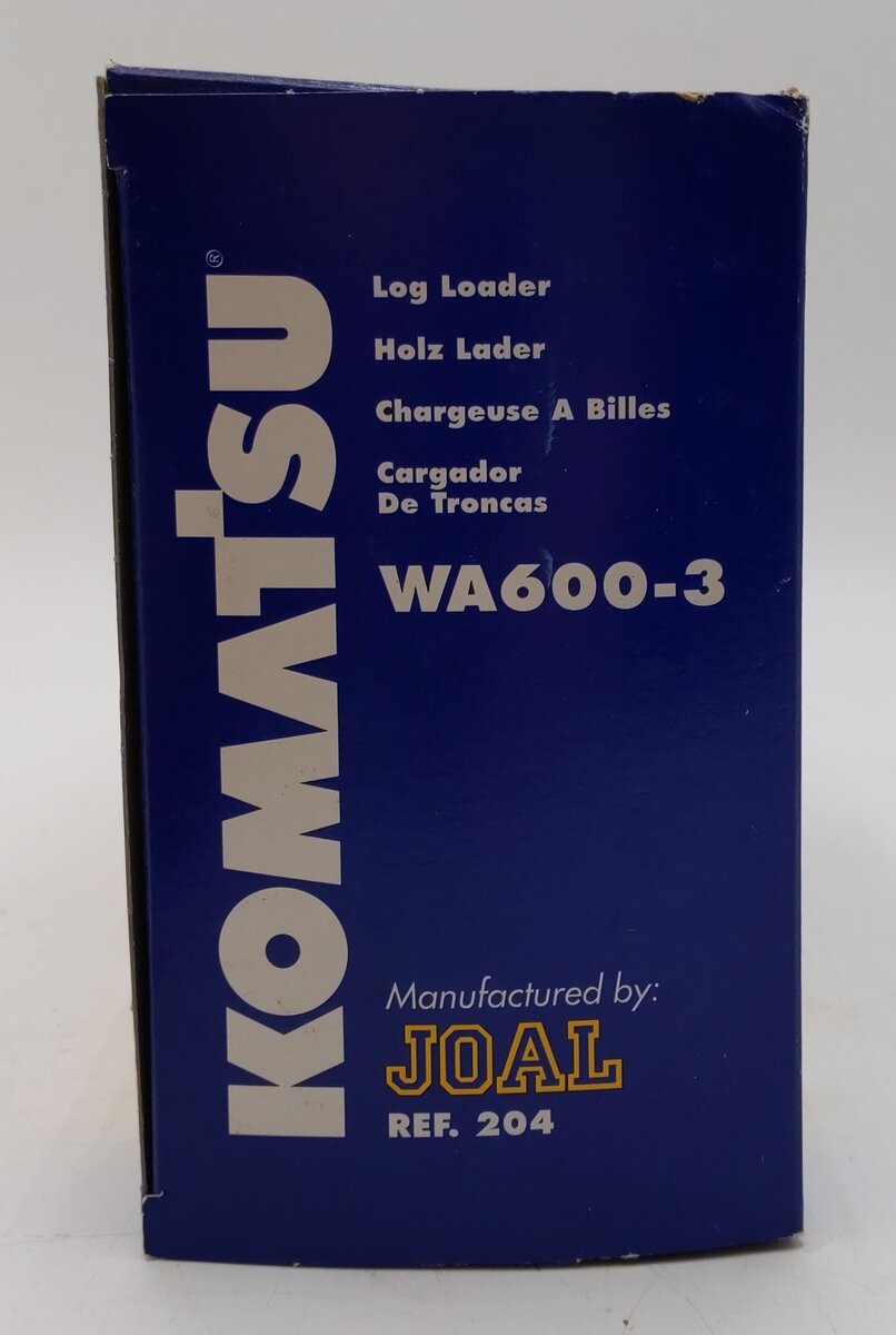 Joal 204 Komatsu 1:50 Scale Diecast WA600-3 Log Loader EX/Box