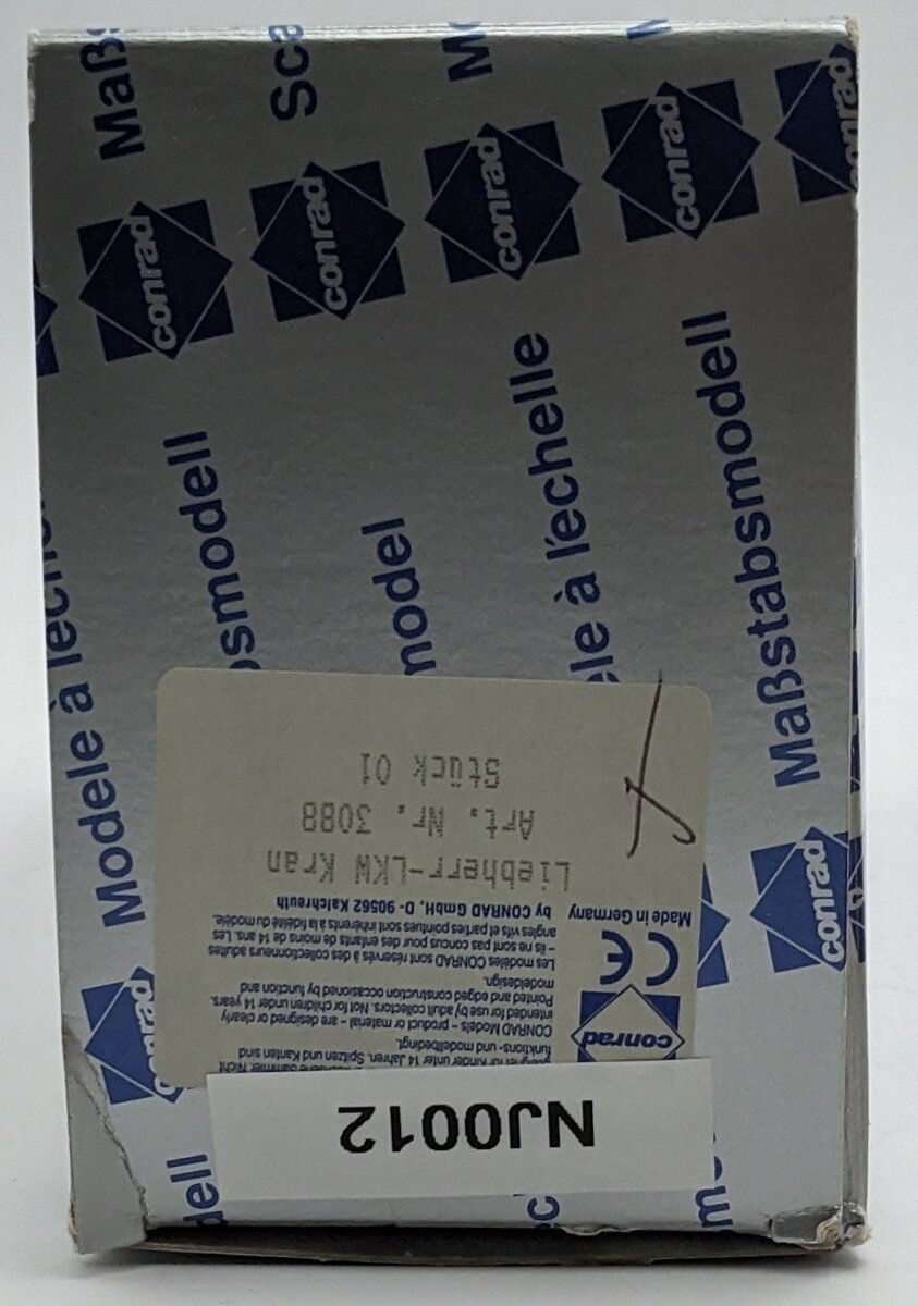 Conrad 3088 1:50 Scale Diecast Liebherr LTF 1030-3 Mobile Crane NIB