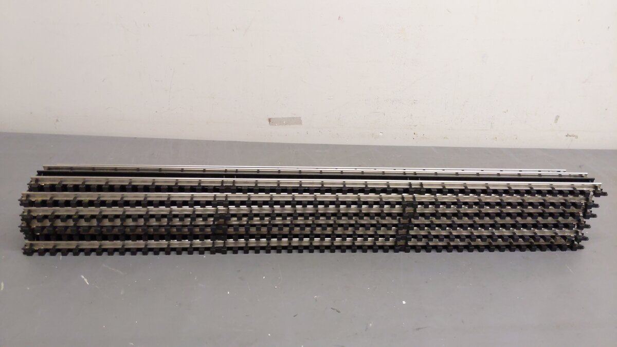 K-Line O Gauge 30" Supersnap Straight Track Sections (11) VG