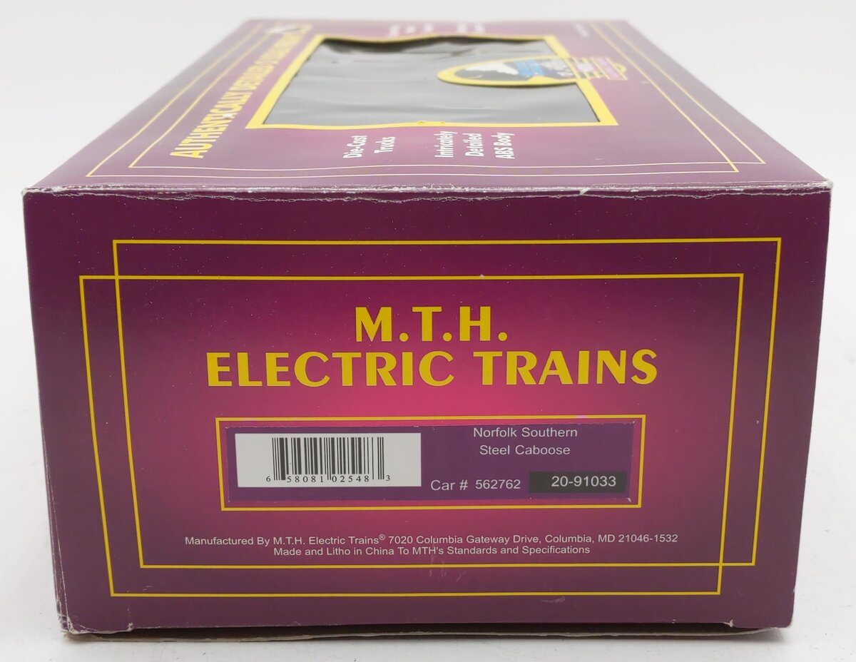 MTH 20-91033 O Gauge Norfolk Southern Caboose #562762 EX/Box