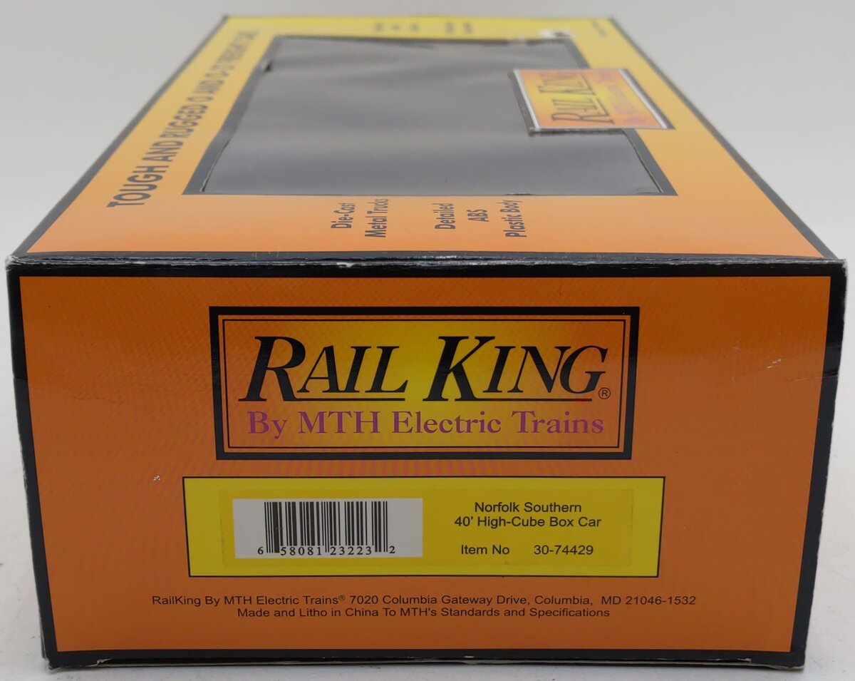 MTH 30-74429 Norfolk Southern 40‘ High-Cube Boxcar #473357 EX/Box
