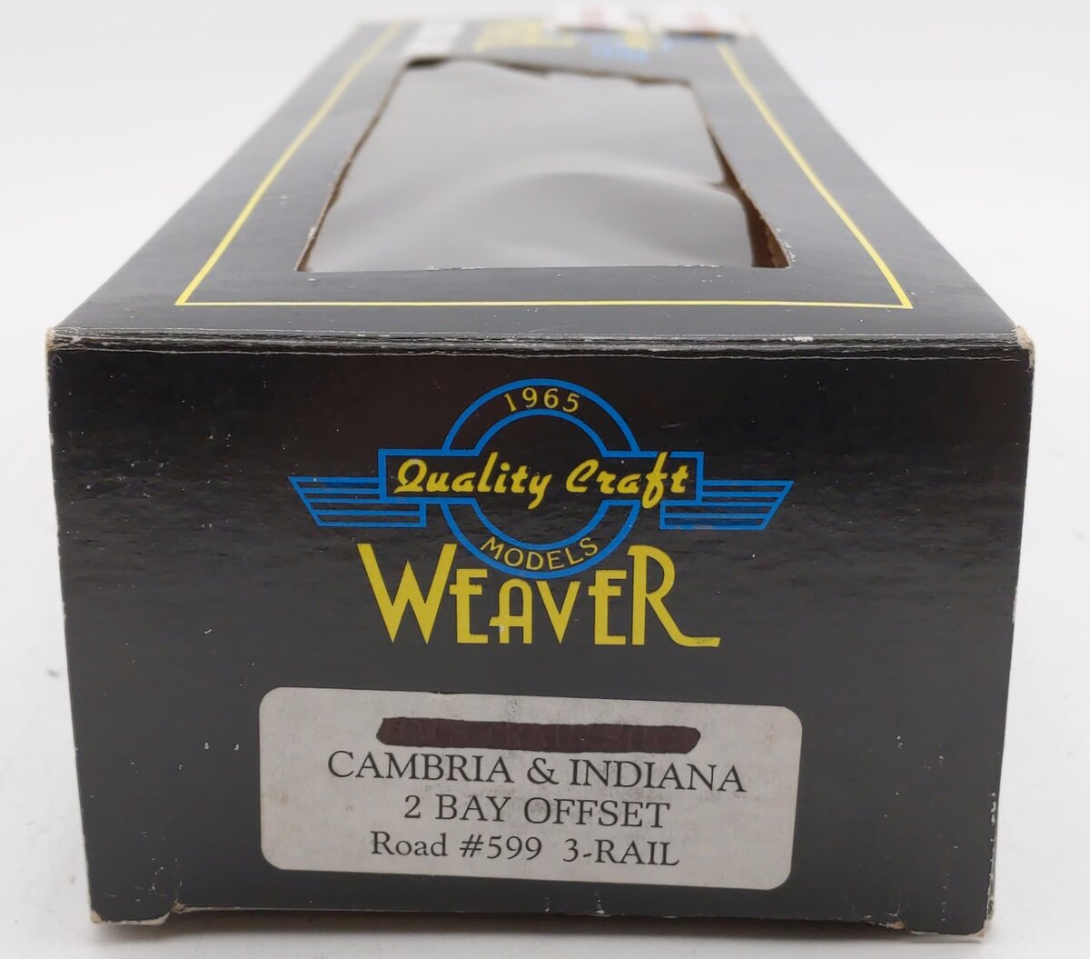 Weaver 599 O Gauge Cambria & Indiana 2 Bay Offset Ore Car LN/Box