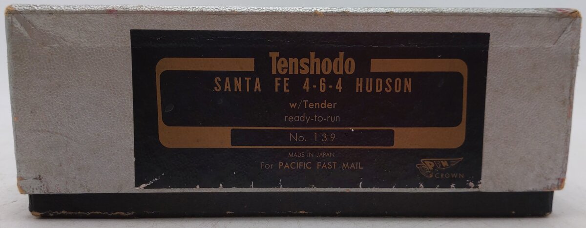 Tenshodo 139 HO Brass Santa Fe 4-6-4 Hudson Steam Loco & Tender EX/Box
