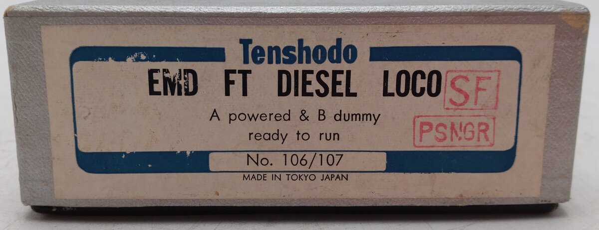 Tenshodo 106/107 HO Scale BRASS Union Pacific EMD AB Diesel Set EX/Box