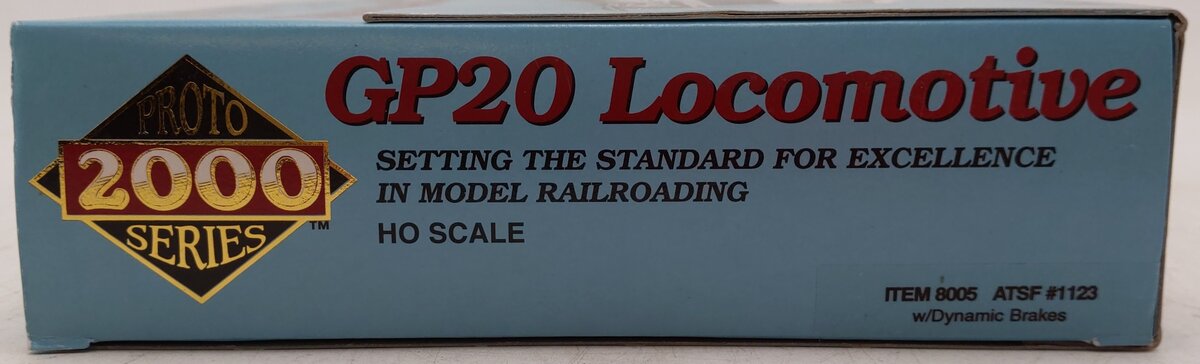 Proto 2000 8005 HO Scale ATSF GP20 Diesel Locomotive #1123 - DC EX/Box