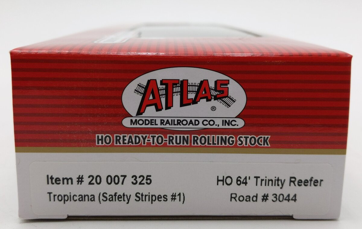 Atlas 20007325 HO Scale Tropicana Trinity 64' Reefer Car #3044 LN/Box