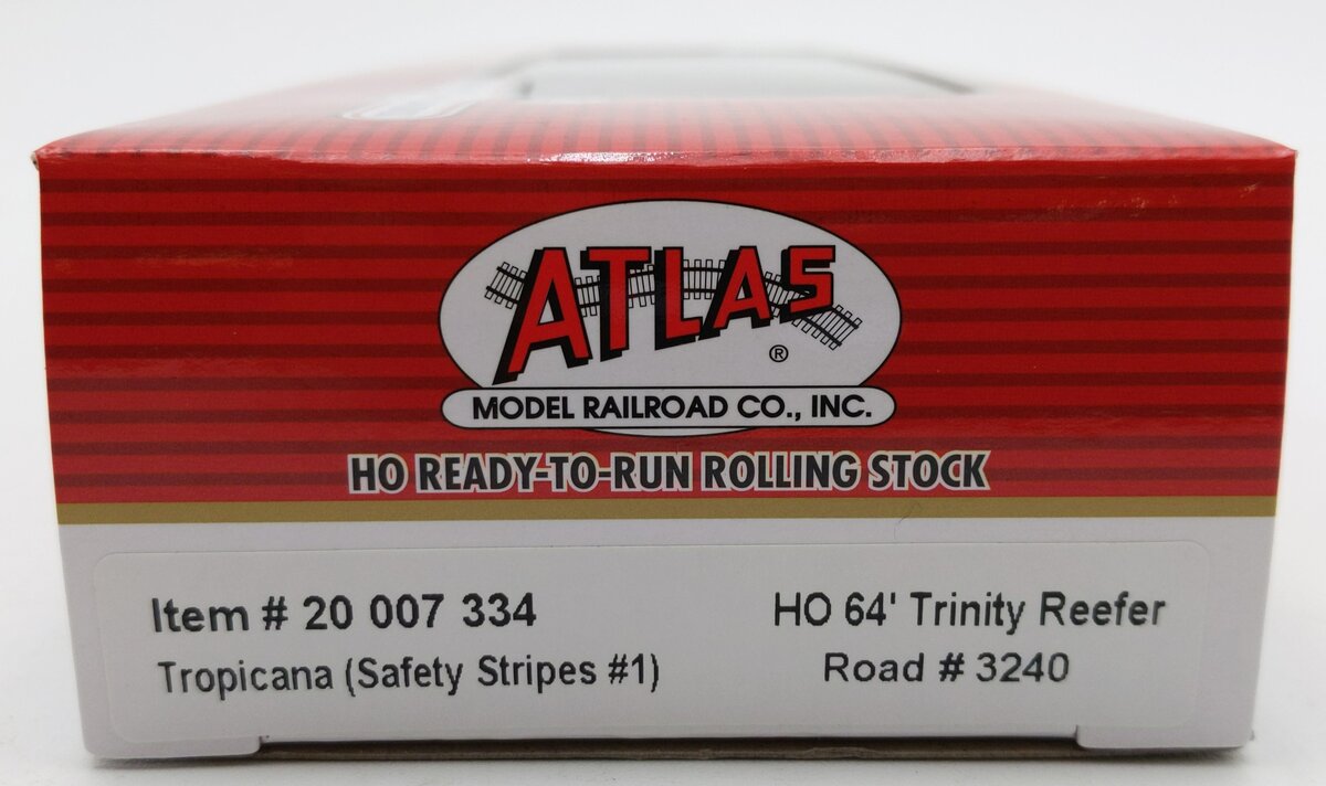 Atlas 20007334 HO Scale Tropicana Trinity 64' Reefer Car #3240 LN/Box