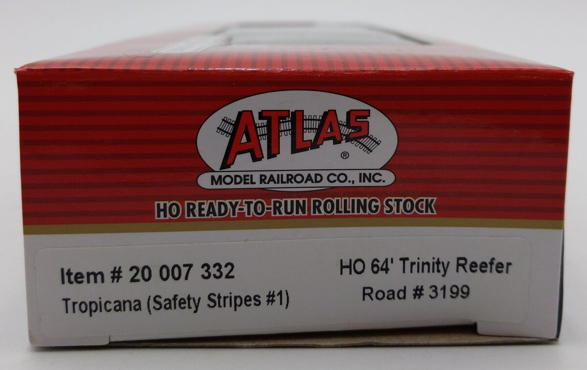 Atlas 20007332 HO Scale Tropicana Trinity 64' Reefer Car #3199 LN/Box