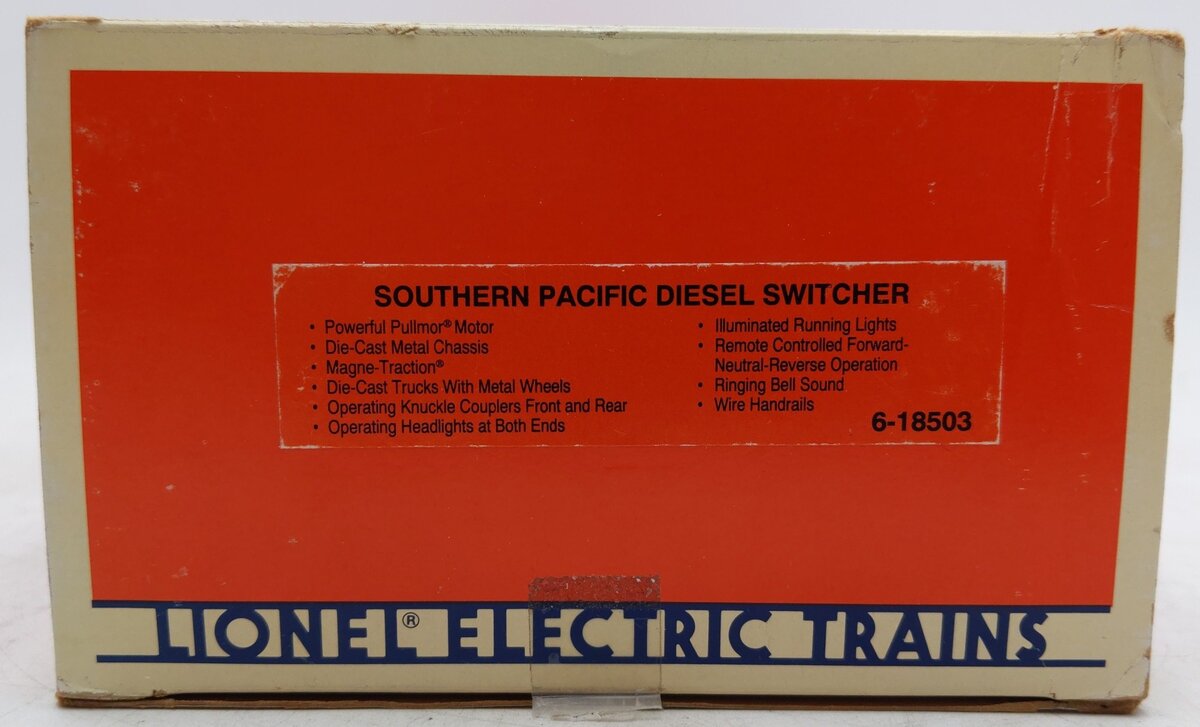 Lionel 6-18503 O Gauge Southern Pacific Diesel Switcher #8503 EX/Box