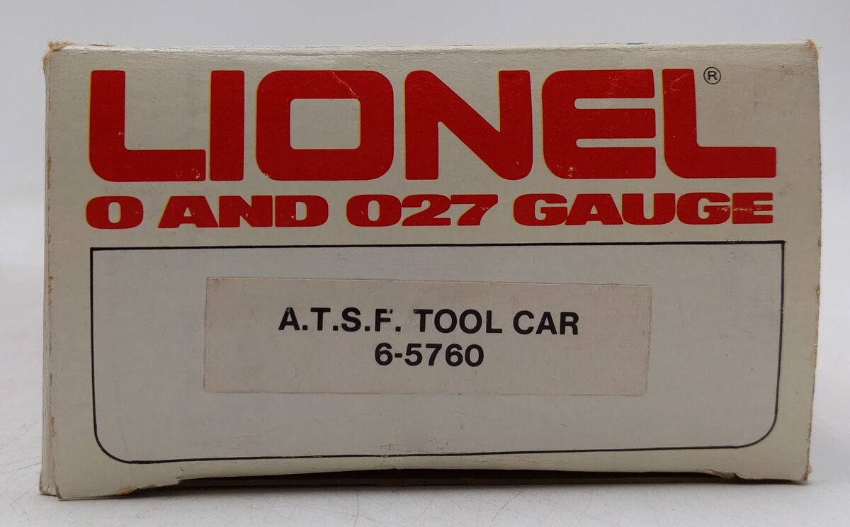 Lionel 6-5760 O Gauge AT&SF Tool Car EX/Box