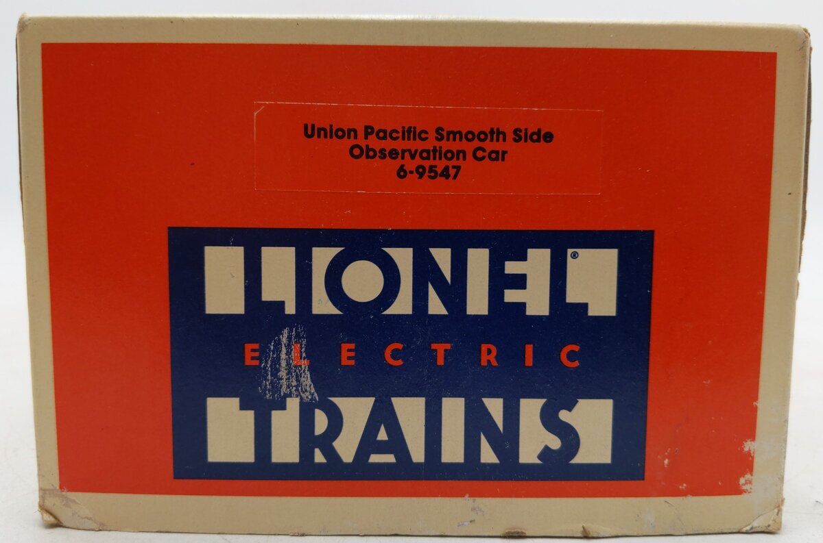 Lionel 6-9547 O Gauge Union Pacific Smooth Side Observation Car #9547 EX/Box