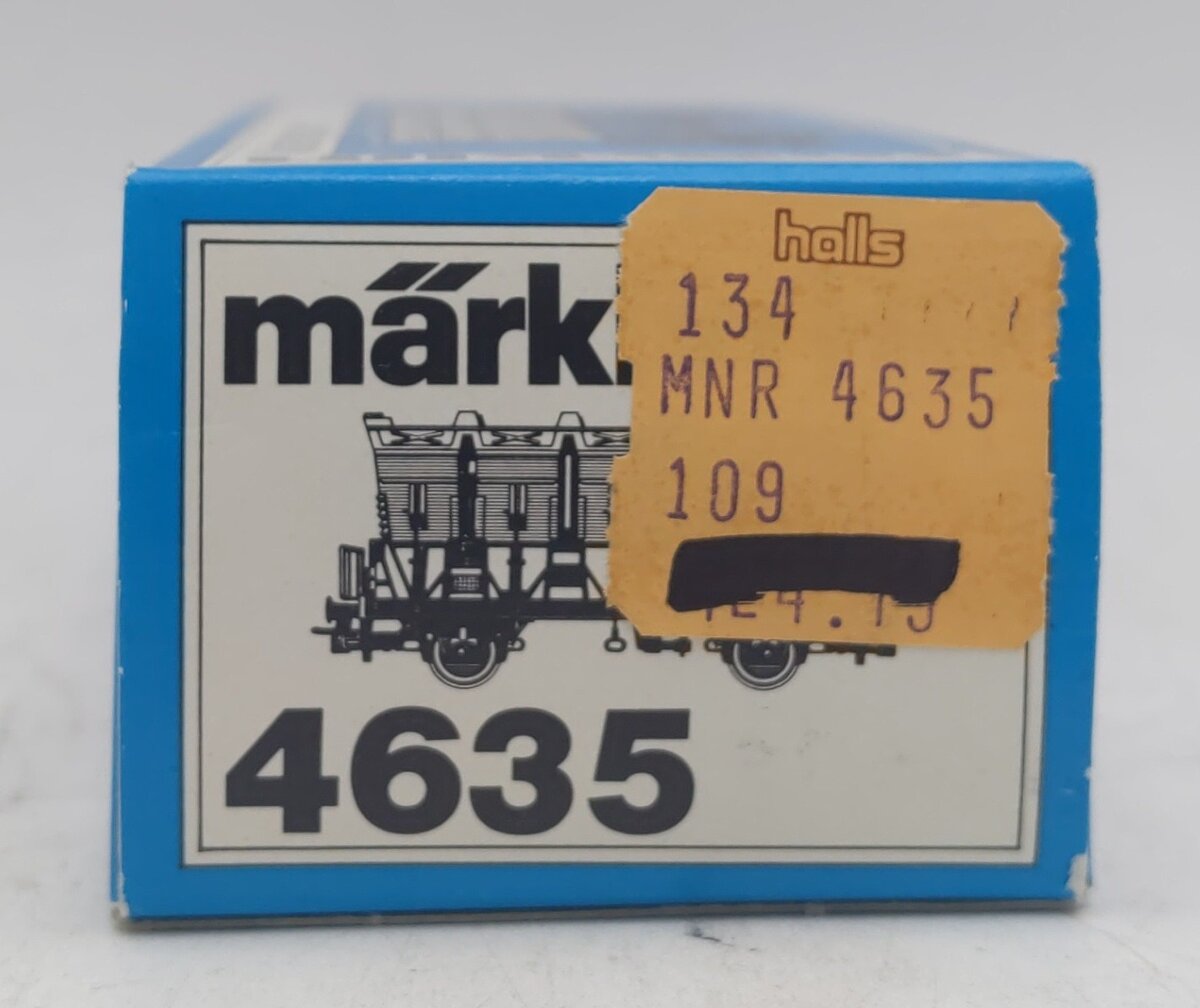 Marklin 4635 HO Scale Tipping Bucket Car LN/Box
