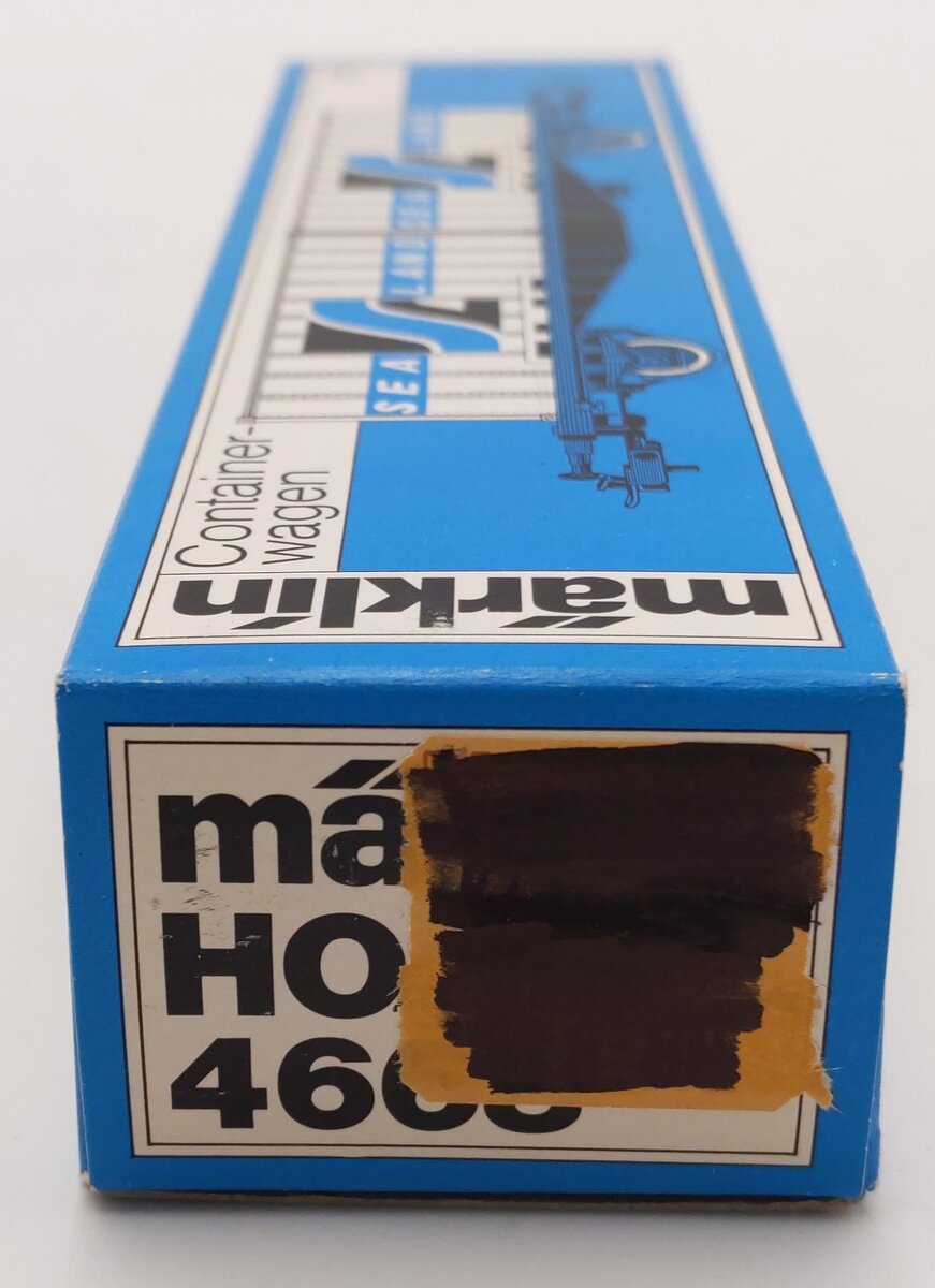 Marklin 4668 HO Scale DB Flatcar w/2 Sea Land Containers LN/Box