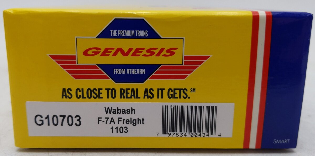 Athearn G10703 HO Scale Wabash F7A Diesel Locomotive #1103 EX/Box