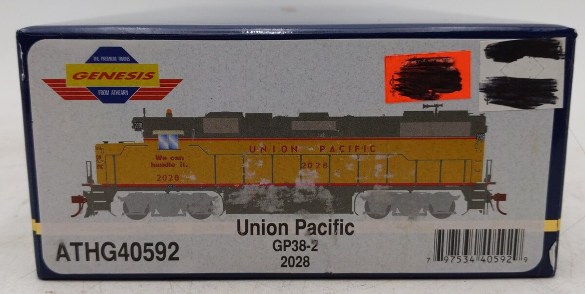 Athearn G40592 HO Scale Union Pacific GP38-2 Diesel Locomotive #2028 EX/Box
