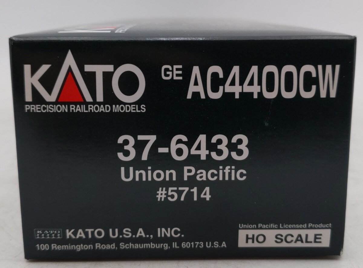 Kato 37-6433 HO Scale Union Pacific AC4400CW Diesel Locomotive #5714 w/DCC EX/Box