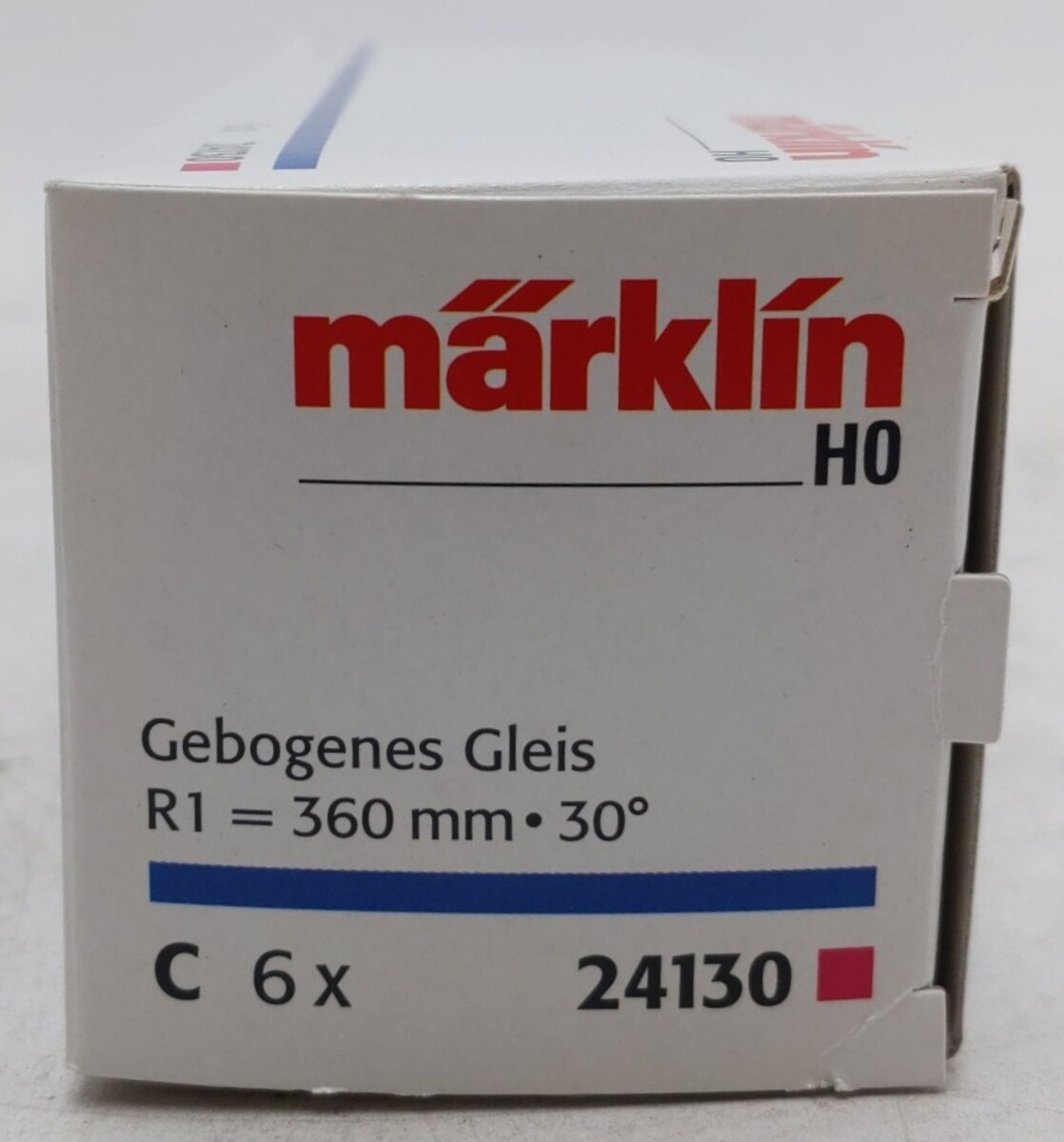 Marklin 24130 R1 C Curved Track Sections (Box of 6) EX/Box