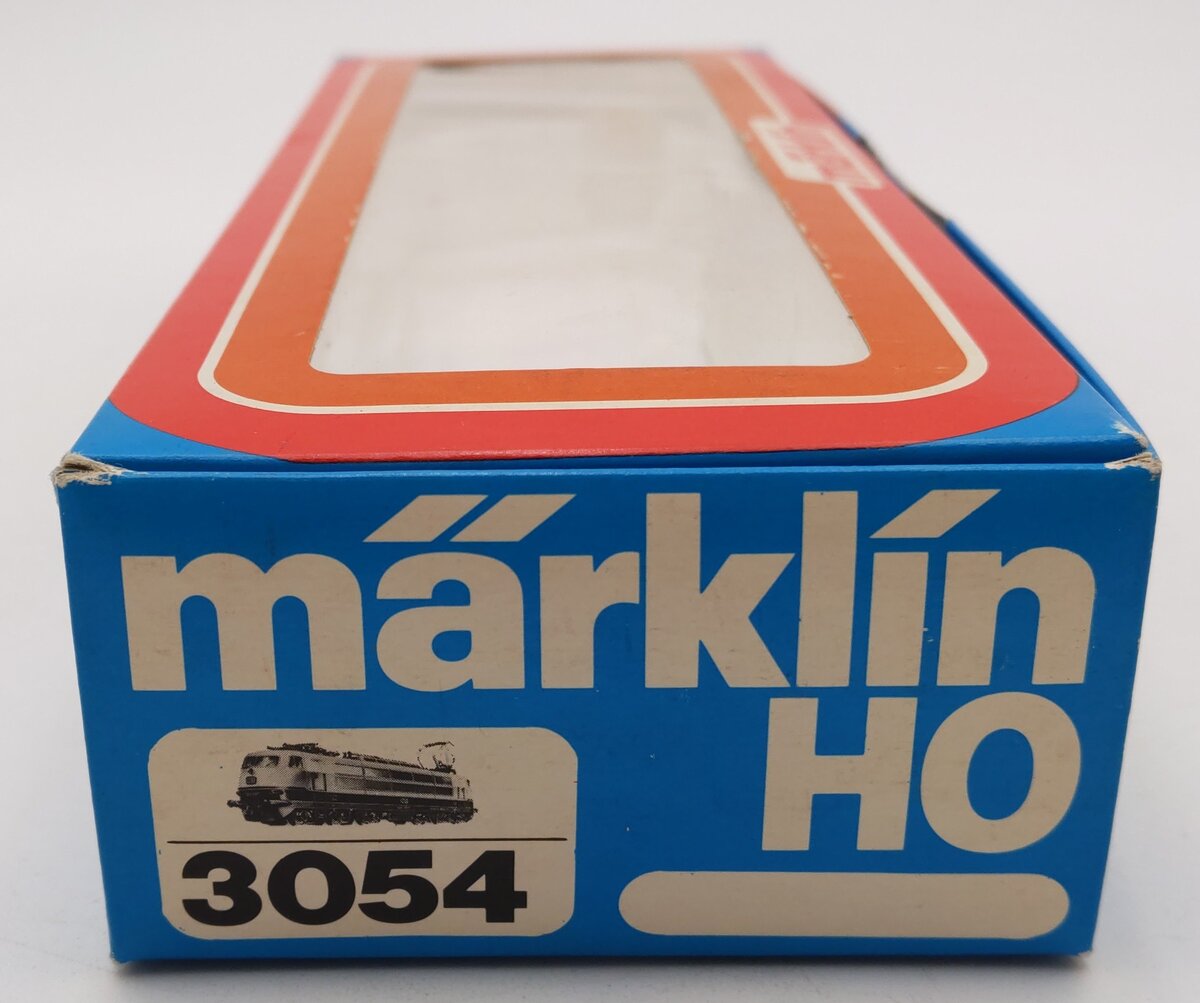 Marklin 3054 HO Scale DB Tan & Blue Electric Locomotive EX/Box