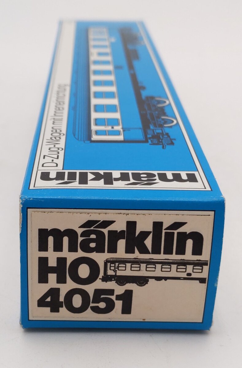 Marklin 4051 HO Scale DB Aum Express Coach w/ Interior EX/Box