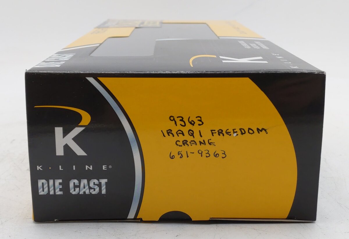 K-Line K651-9363 O Gauge USCC Iraqi freedom Crane LN/Box