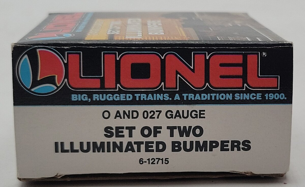 Lionel 6-12715 O and O27 Gauge Illuminated Plastic Bumpers (Set of 2) EX/Box