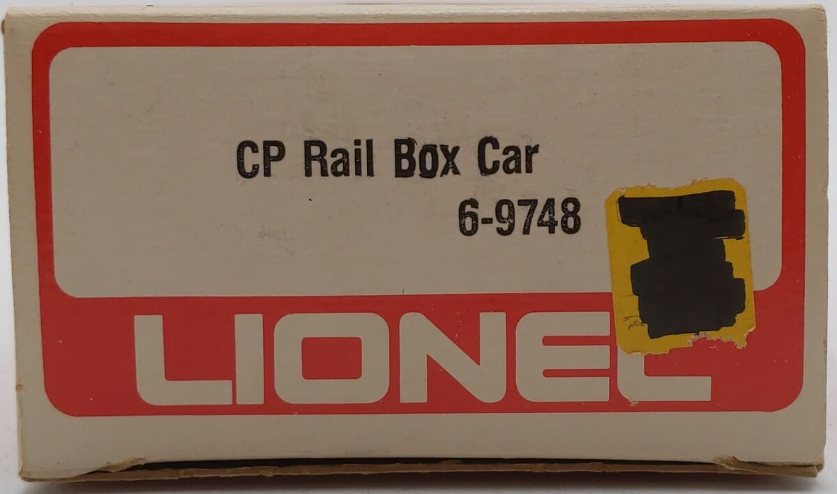 Lionel 6-9748 O Gauge CP Rail Blue Boxcar #9748 VG/Box