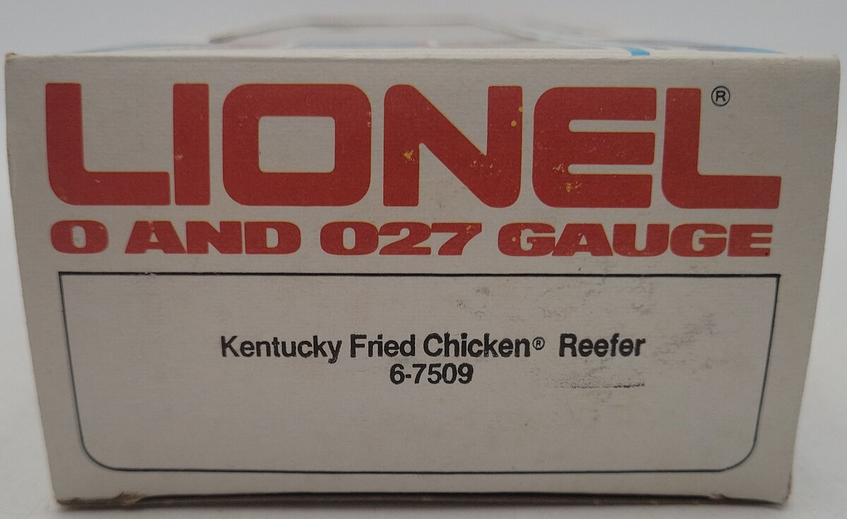Lionel 6-7509 O Gauge Kentucky Fried Chicken Reefer Car EX/Box