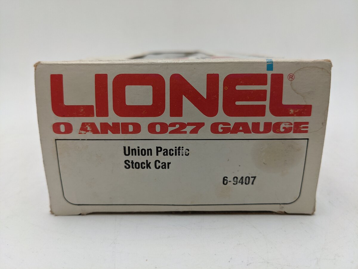 Lionel 6-9407 O Gauge Union Pacific Stock Car #9407 EX/Box