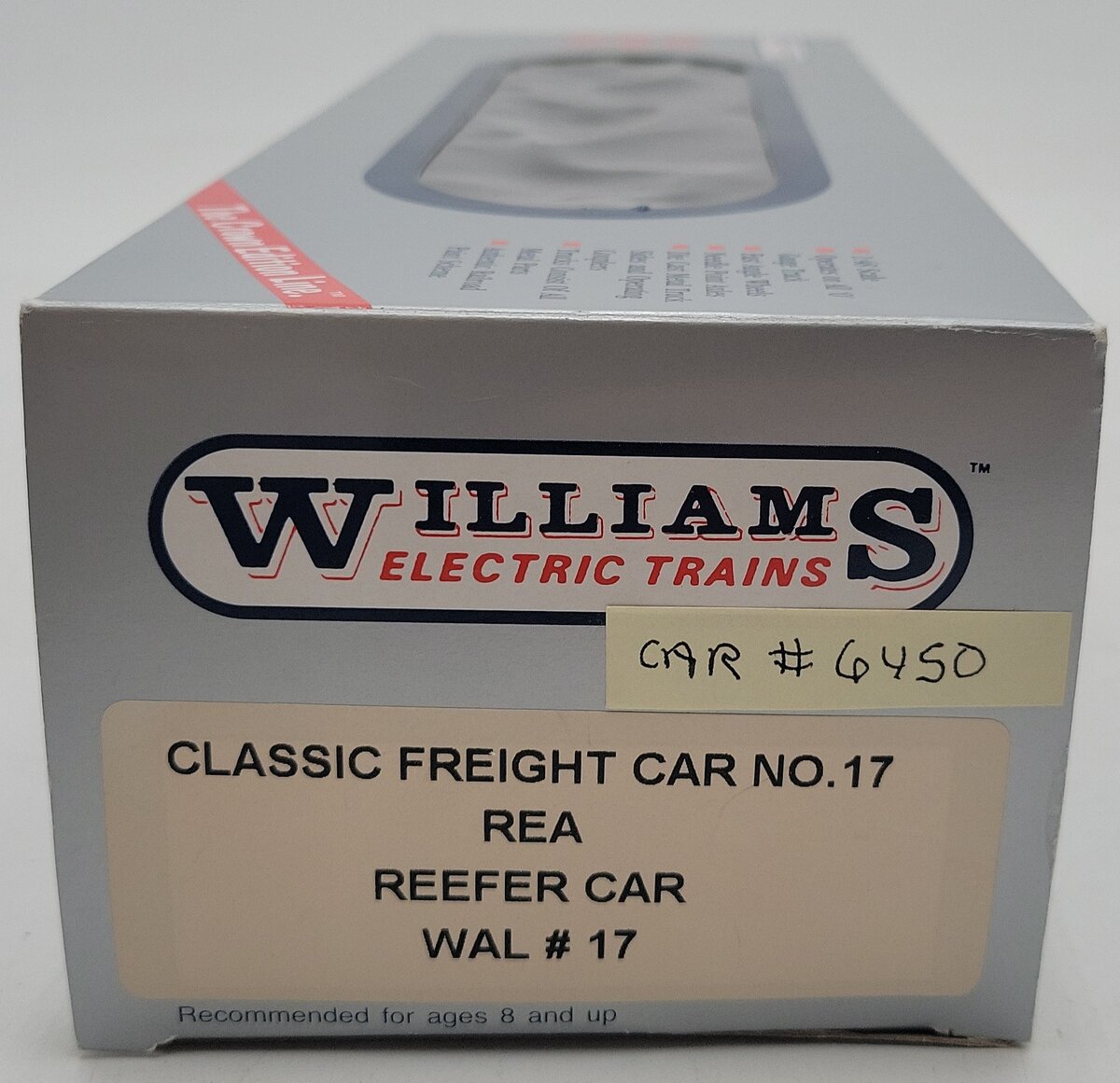 Williams WAL17 O Gauge REA Classic Reefer Car #6450 LN/Box