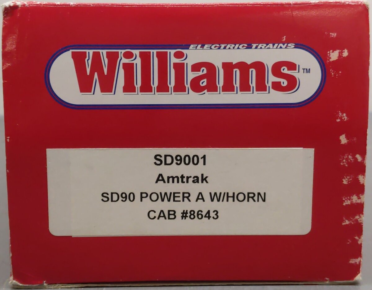 Williams 21808 Amtrak SD90 Powered Diesel Locomotive #8643 EX/Box