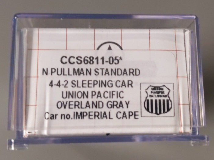 Centralia Car Shops CCS3811-05 N Union Pacific "Imperial Cape" 4-4-2 Sleeper Car LN/Box