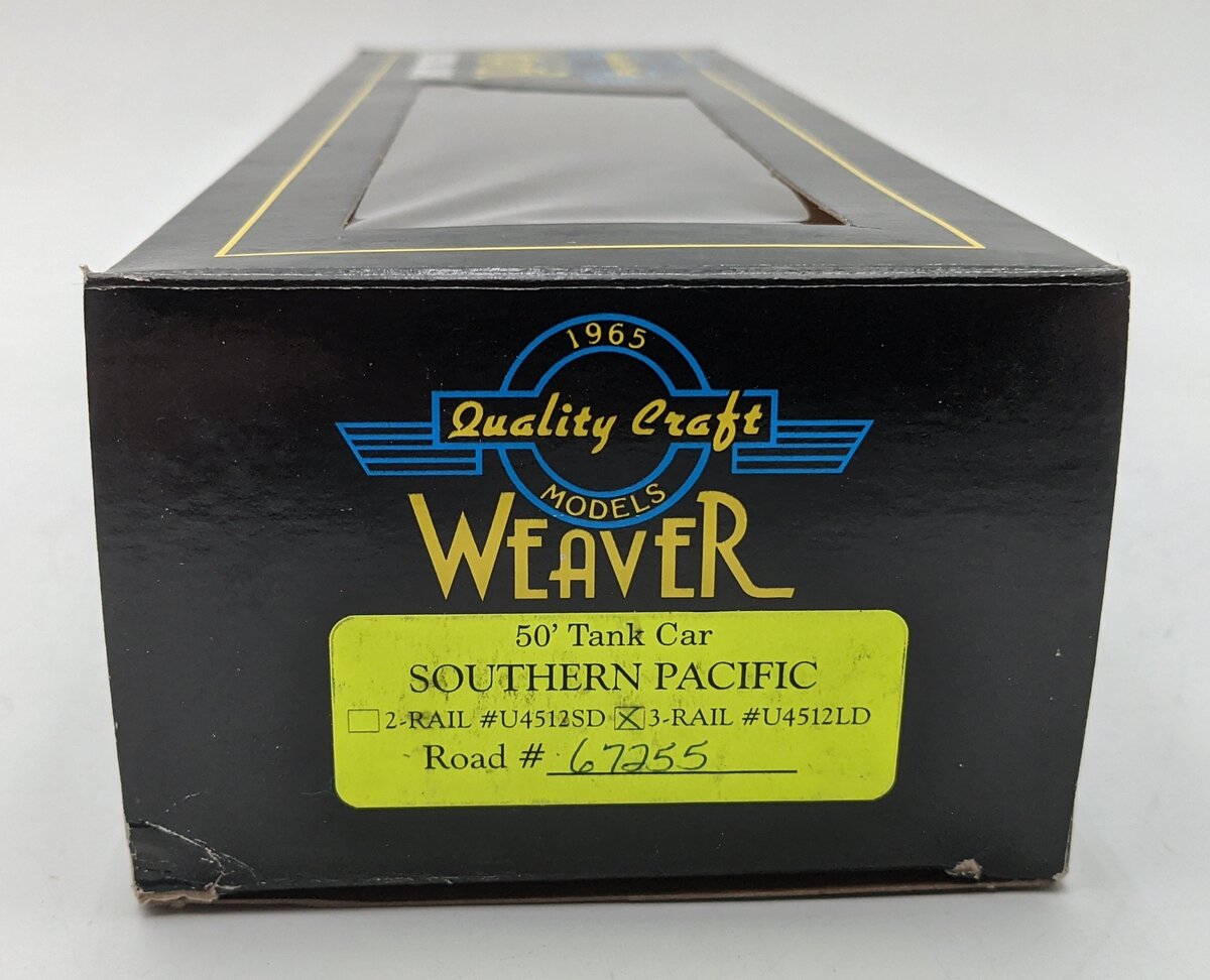 Weaver U4512LD O Scale Southern Pacific 50' Tank Car #67255 LN/Box