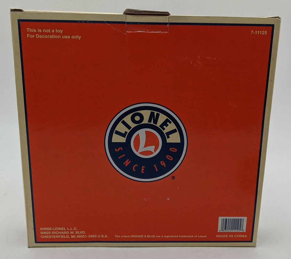 Lionel 7-11125 Ceramic Battery Wall Clock NIB