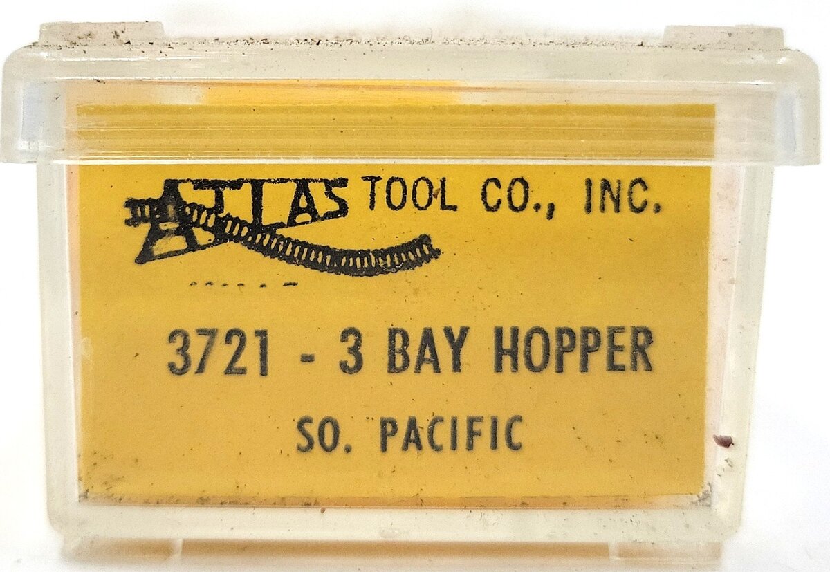 Atlas 3721 N Scale Southern Pacific 3-Bay Covered Hopper #490098 LN/Box