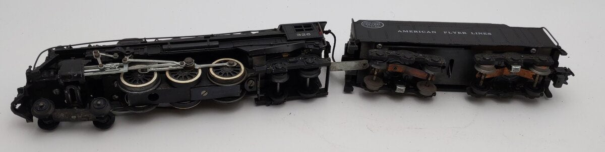 American Flyer 326 Vintage S NYC 4-6-4 Diecast Steam Locomotive & Tender VG