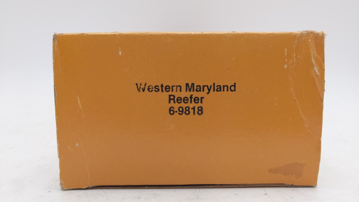 Lionel 6-9818 O Gauge Western Maryland Reefer Car VG/Box