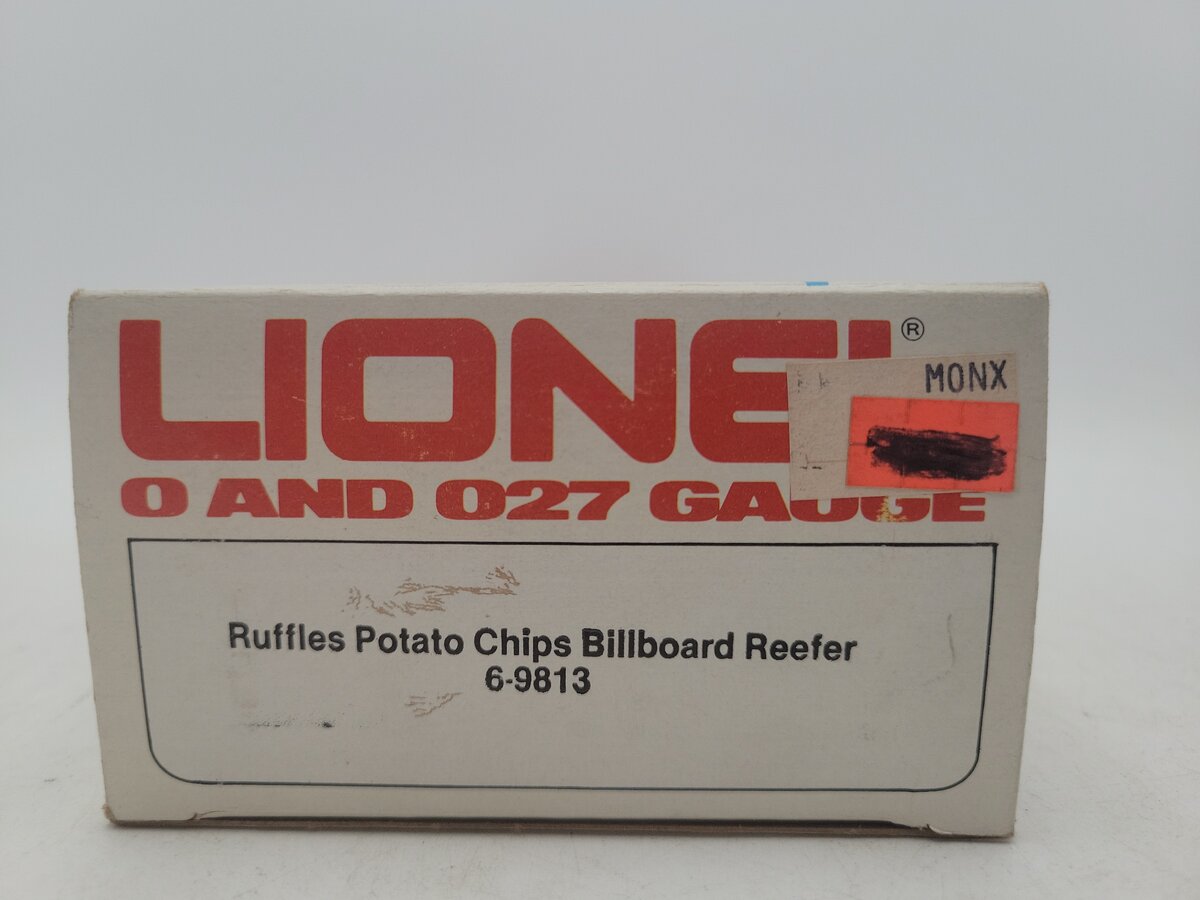 Lionel 6-9813 O Gauge Ruffles Potato Chips Billboard Reefer Car #9813 VG/Box