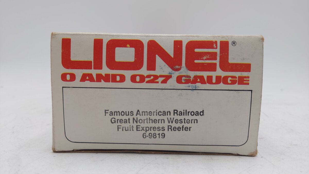 Lionel 6-9819 O Gauge Great Northern Western Fruit Express Reefer EX/Box