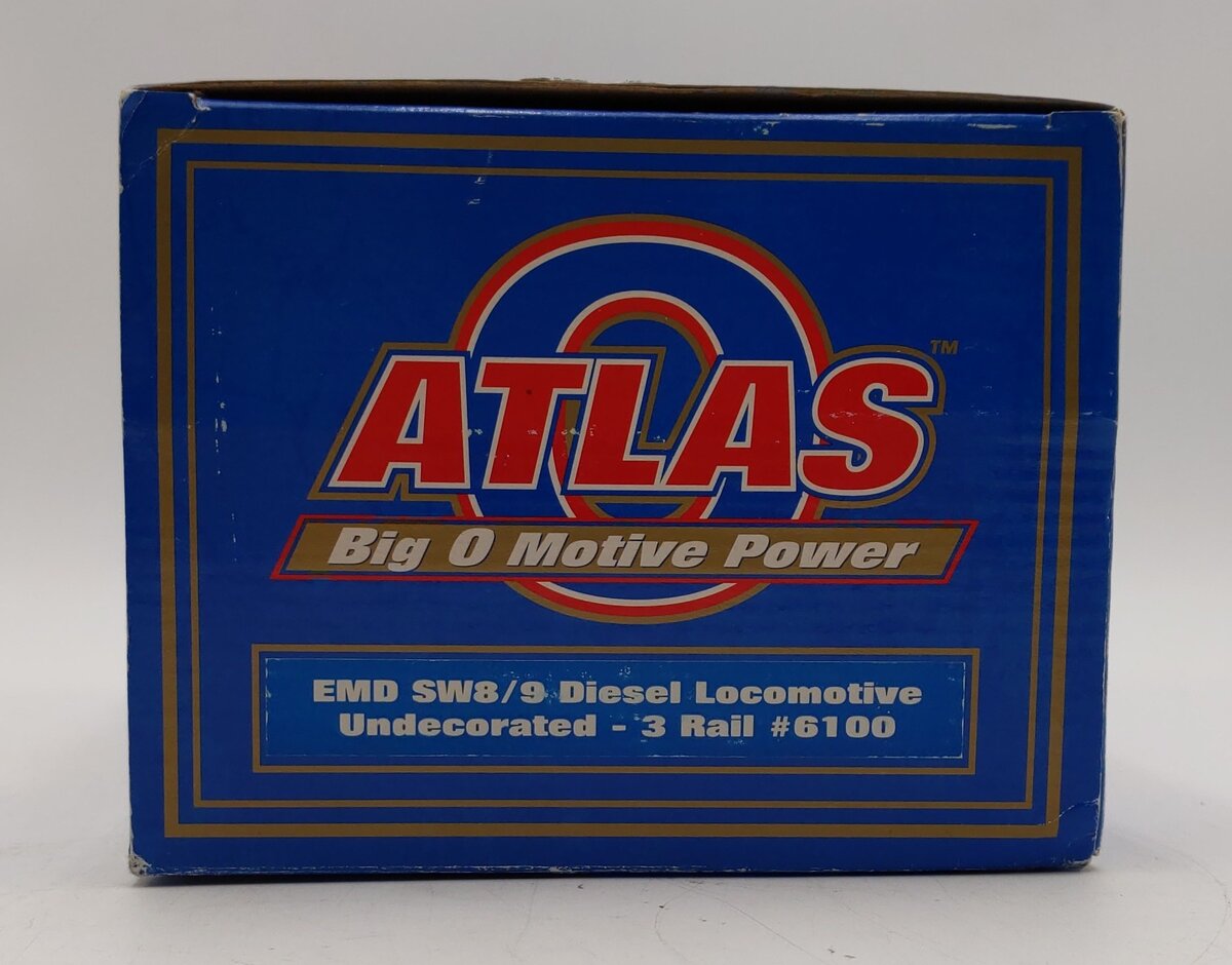 Atlas 6100 O Undecorated SW-8/9 Diesel Locomotive w/Sound EX/Box
