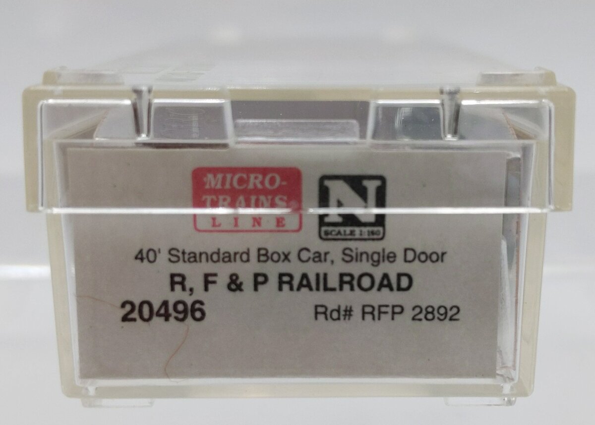 Micro-Trains 02000496 N Scale RF&P 40' Standard Single Door Boxcar #2892 NIB