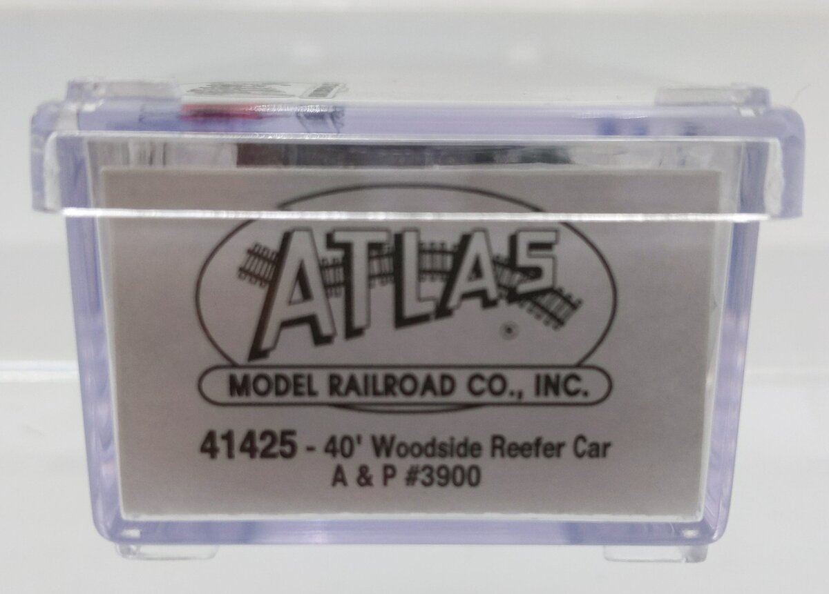 Atlas 41425 N Scale Atlantic & Pacific 40' Woodside Reefer Car #3900 NIB
