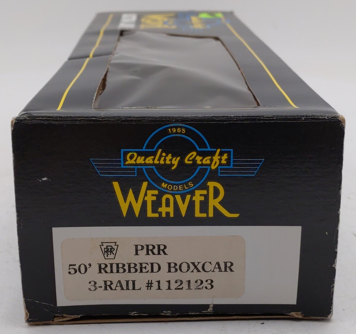 Weaver 112123 O Gauge Pennsylvania Railroad Ribbed 50' Boxcar (3-Rail) EX/Box