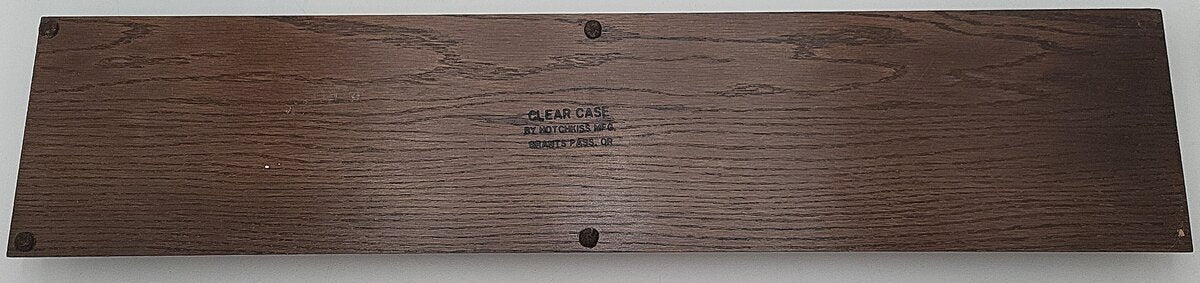 Hotchkiss O Gauge 22" Display Case w/ Wooden Base EX