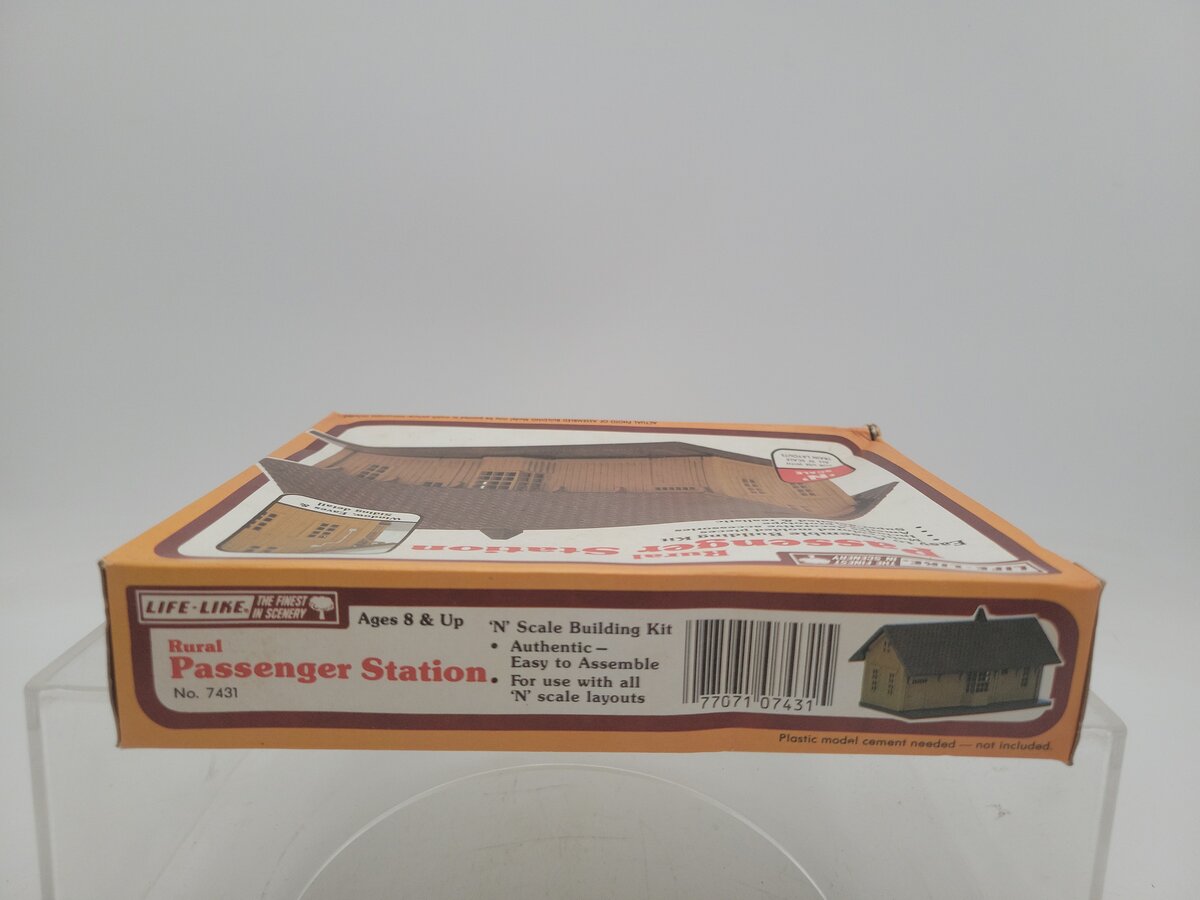 Life Like 7431 N Scale Rural Passenger Station Building Kit LN/Box